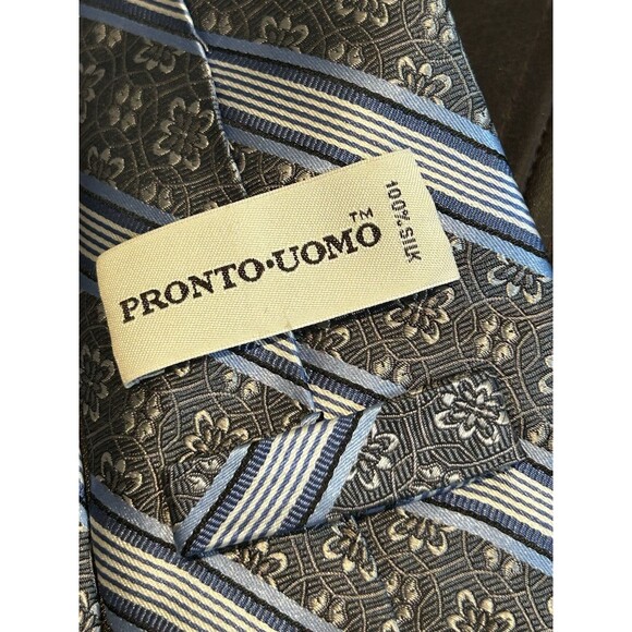 Pronto Uomo 100% Silk Tie 58" x 3.75" - Picture 4 of 5
